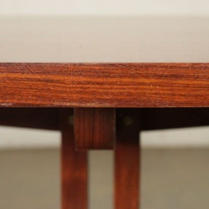 Table Ovale Sergio Mazza Placage palissandre Laiton Italie Années 60