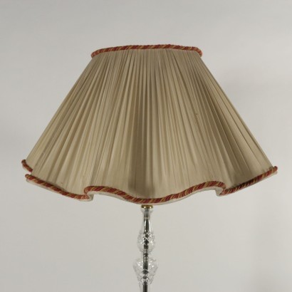 Floor Lamp Brass Crystal Italy 20th Century