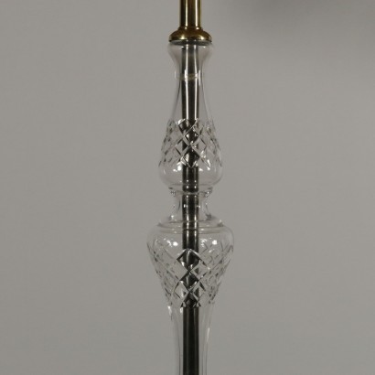 Floor Lamp Brass Crystal Italy 20th Century