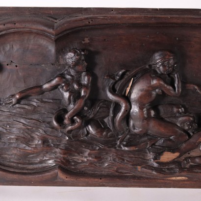 Engraved Walnut Freize Italy 19th-20th Century