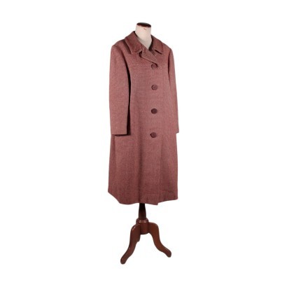 Vintage Brown Coat Wool 1970s-1980s