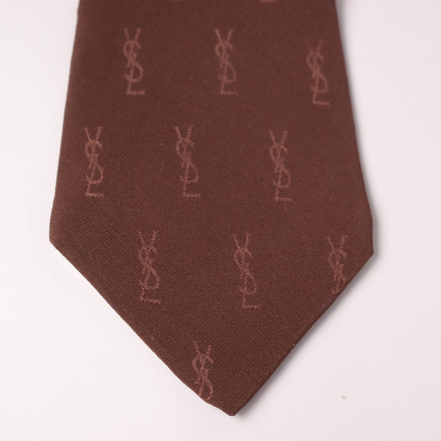 Vintage YSL Monogram Print Tie Apparel Vintage dimanoinmano. It