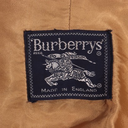 Manteau Vintage Burberry Laine Coton - Royaume-Uni Années 1980