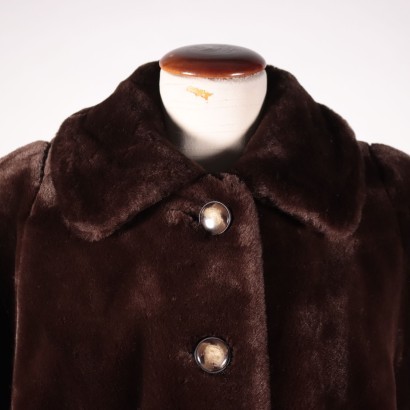 #modavintage #abbigliamentovintage # pellicciasintetica #ecopelliccia ,Cappotto Vintage in pelliccia sintetica