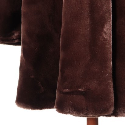 Vintage Faux Fur Coat Italy 1990s