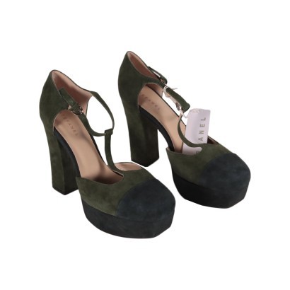 Stefanel T-Strap Pumps Suede Ponte di Piave Italy