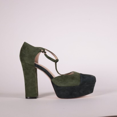 Stefanel T-Strap Pumps Suede Ponte di Piave Italy