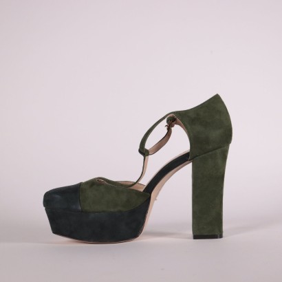 Stefanel T-Strap Pumps Suede Ponte di Piave Italy