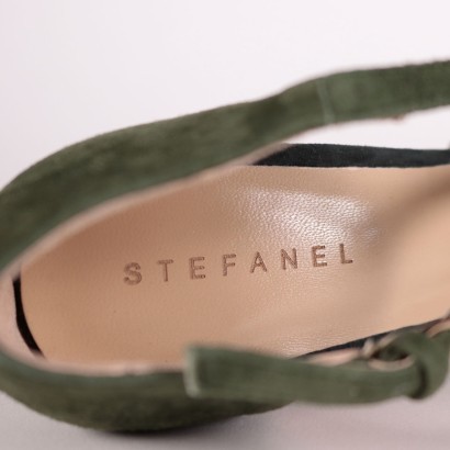 Stefanel T-Strap Pumps Suede Ponte di Piave Italy