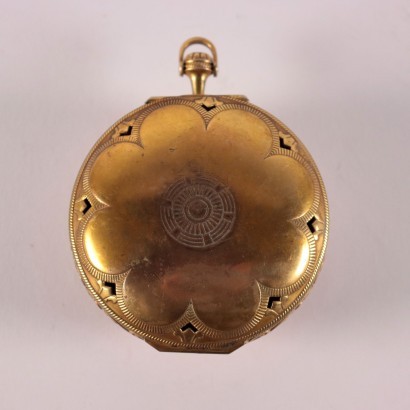 Traveling Alarm Brass France 1960s Ernest Borel Versailles