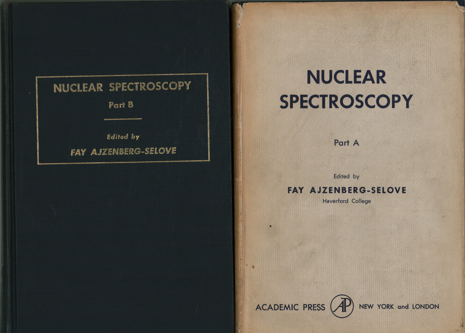 Spectroscopie nucléaire (2 volumes), Fay Ajzenberg-Selove