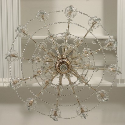 Chandelier In The Style Of Maria Theresa Glass Italy 20th Century