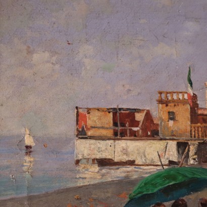 Vincenzo Caprile Oil on Canvas 20th Century