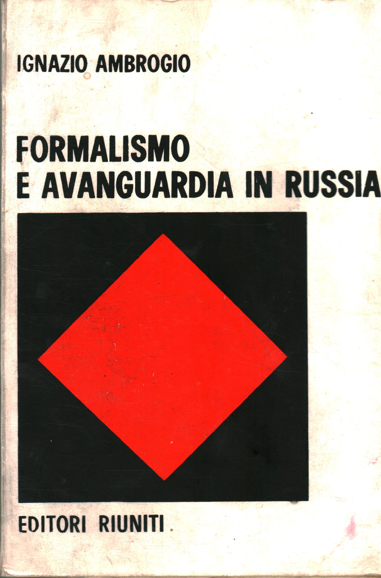 Formalisme et avant-garde en Russie, Ignazio Ambrogio