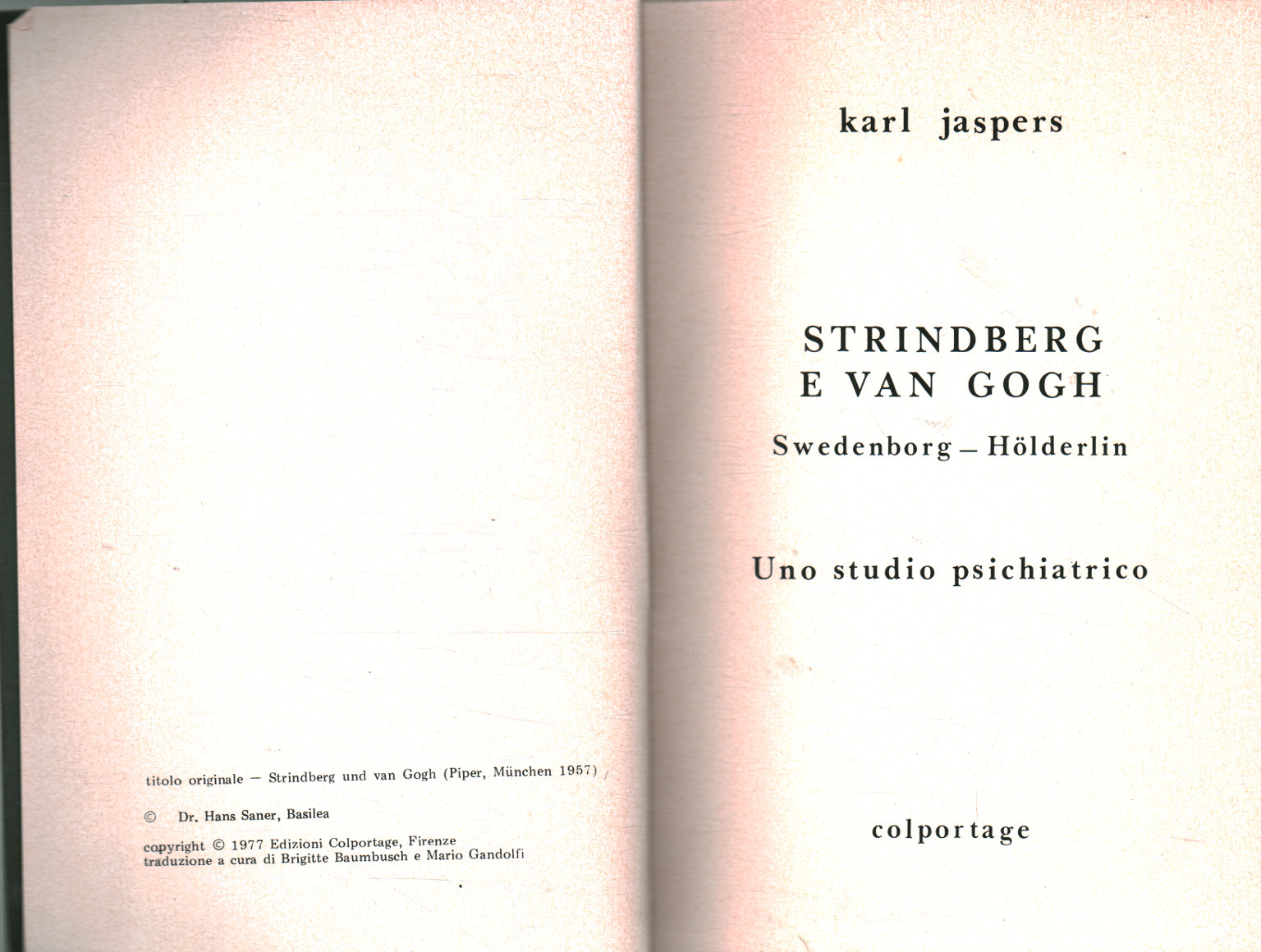 Strindberg und Van Gogh, Karl Jaspers