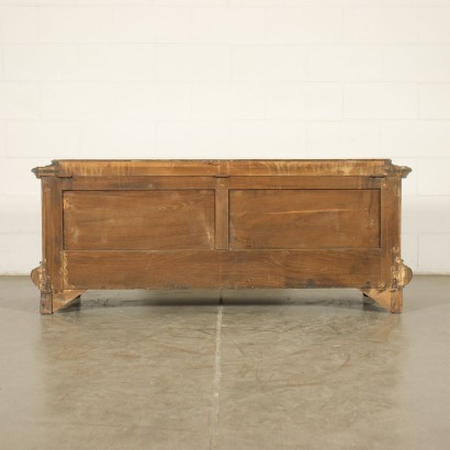 Neo-Renaissance Revival Chest Walnut Marple Italy 20th Century