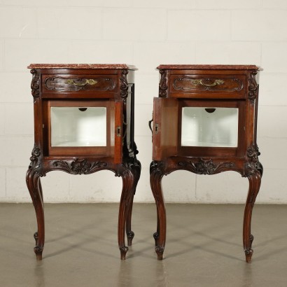 Pair of Barocchetto Revival Bedside Tables Italy 20th Century