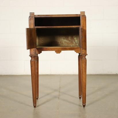 Directoire Bedside Table Walnut Italy 18th-19th Century