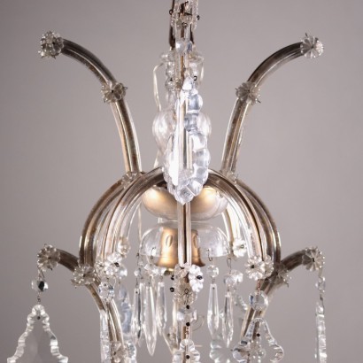 Maria Theresa's Style Chandelier Glass Italy 20th Century