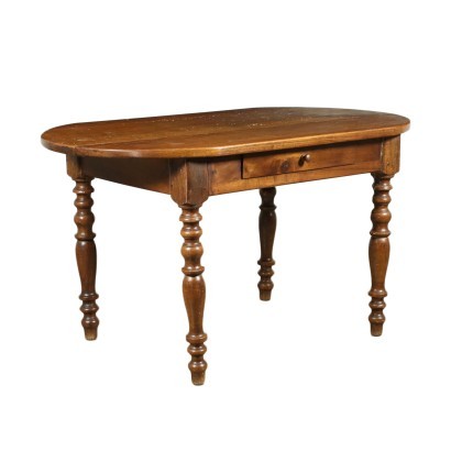 Table Walnut Pine Italy 19th Century