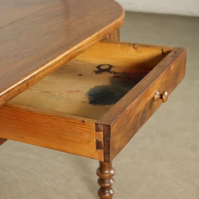 Table Walnut Pine Italy 19th Century