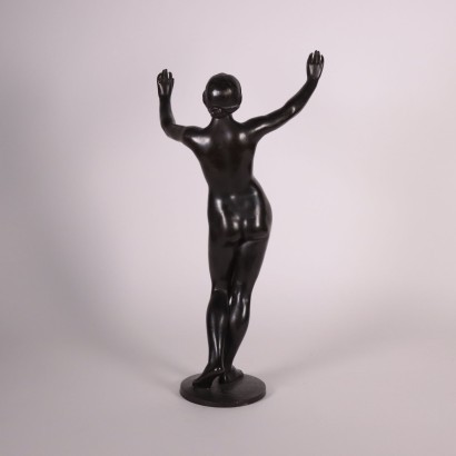 Female Nude Bronze Germany 20th Century Eugen SChlipf