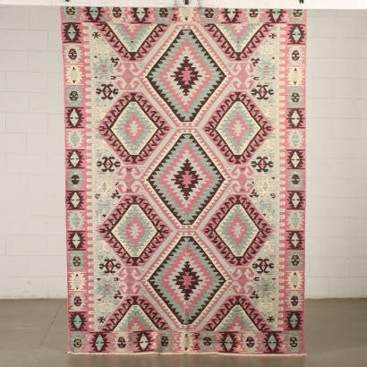 Kilim Carpet Cotton Wool Turkey 1990s