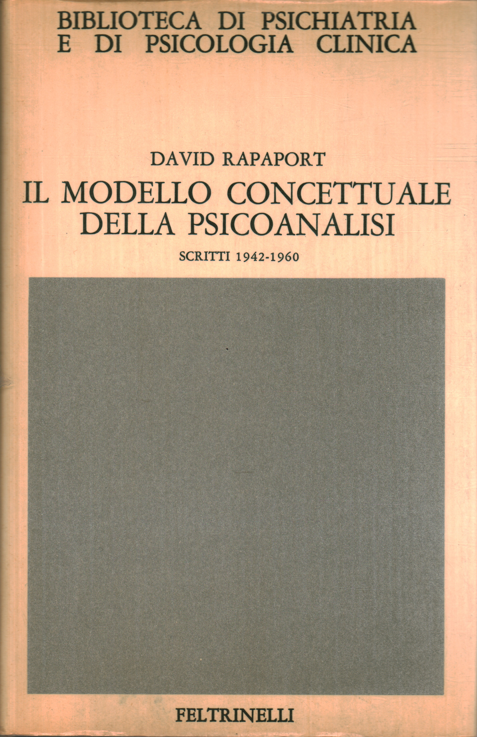 The conceptual model of psychoanalysis, David Rapaport