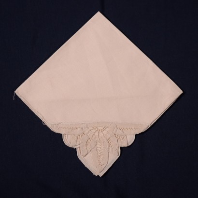 Nappe avec 8 Serviettes Lin - Italie XX Siècle