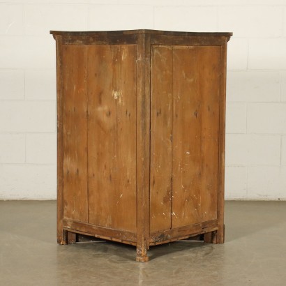 Walnut Corner Cabinet Italy 19th Century