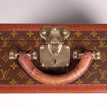 Louis Vuitton Bisten 70 Suitcase Canvas Leather France 1970s