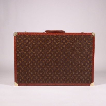 Louis Vuitton Bisten 70 Suitcase Canvas Leather France 1970s