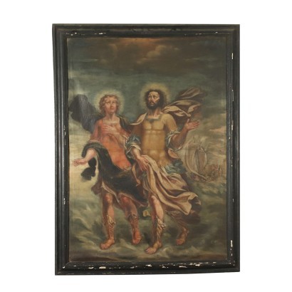 Saint Nazario and Celso Oil On Canvas 17th Century