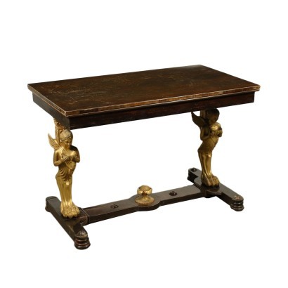 Napoleon III Coffee Table Wood Bronze Italy Third Quarter 19th Century
