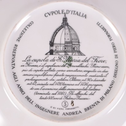 Piero Fornasetti (1913-1988) Porcelain Plate Milan Italy 1960s