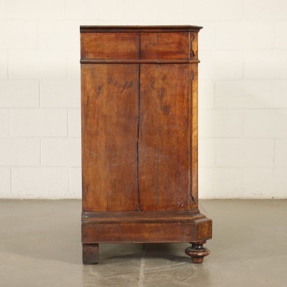 Umbertine Cupboard Walnut Veneer Italy 19th Century