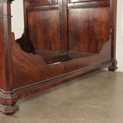 Umbertine Bed Mahogany Italy 19th Century