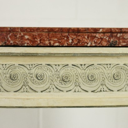 Console Neo-Classical Poplar Red Marble Piedmont Italy Second Half 700