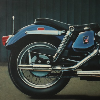 Kunst, italienische Kunst, italienische Malerei des 20. Jahrhunderts, Luigi Rocca, Harley-Davidson, Luigi Rocca