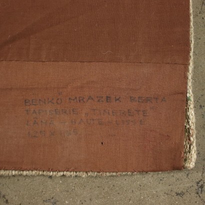 Benko Marazek Berta Carpet Wool Romania 1970s