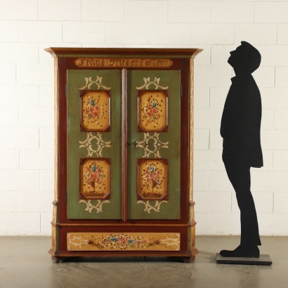 Tall Lacquered Atesino Wardrobe Italy 20th Century