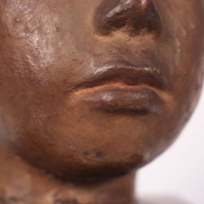 Head By Ivo Soli Terracotta Italy 20th Century