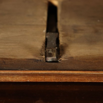 French Open Desk Walnut Veneer Oak France 19th century