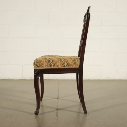 Group of 6 Louis Philippe Chairs Mahogany Padded France 19th Century