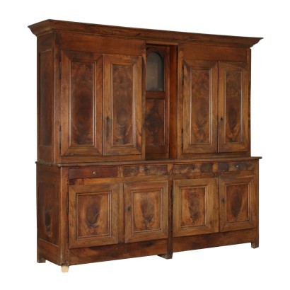 French Cupboard with Extention Walnut Pine France 19th Century