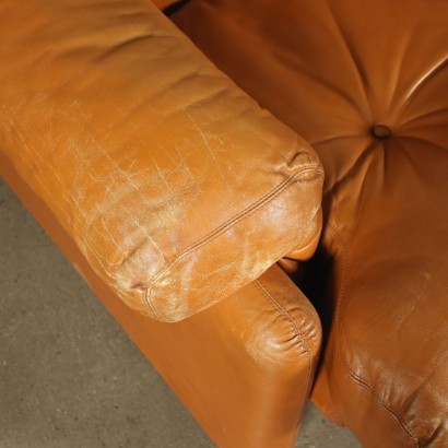 Tobia Scarpa Sofa Foam Leather 1970s