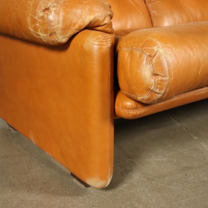 Tobia Scarpa Sofa Foam Leather 1970s