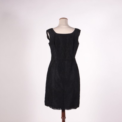 Vintage Lace Sheath Dress 1940s