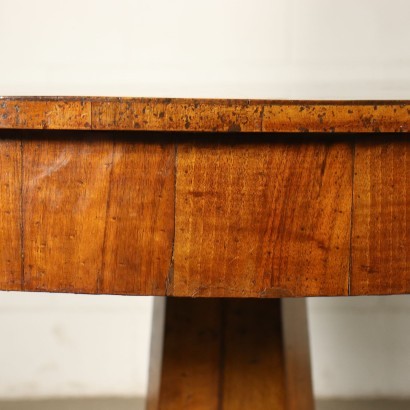 Table Mahogany Walnut Italy 19th Century