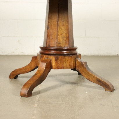 Table Mahogany Walnut Italy 19th Century